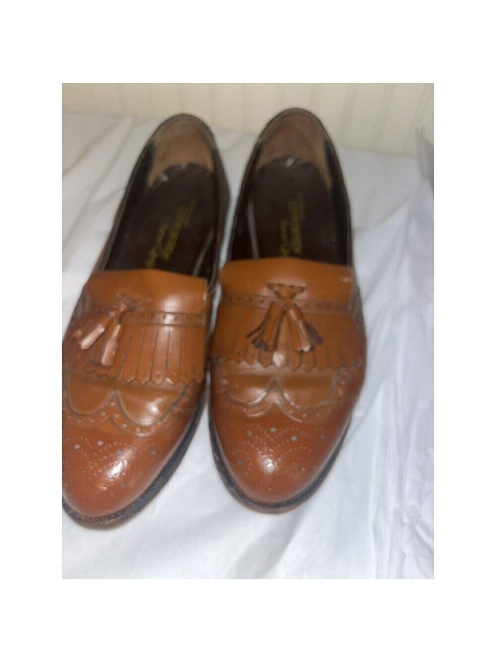FLORSHEIM LEXINGTON Wingtip LoaferTassel Kiltie SIZE 9.5 E - Picture 9 of 13